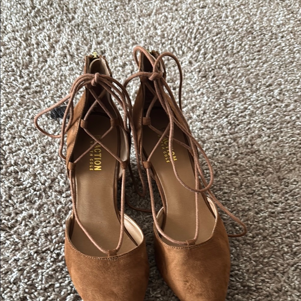Reaction Kenneth Cole Brown Lace Up Boots
